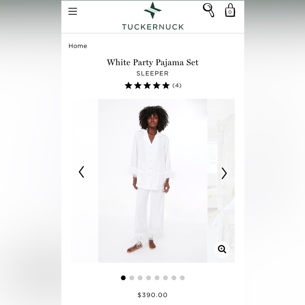 Sleeper Pajama Set White
